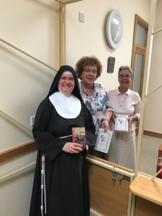 Noelle and Joan and Sister Colette, the Poor Clare Abbess - 5 July 2018